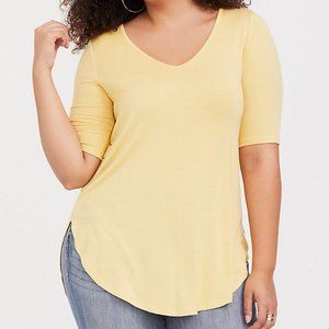 Super Soft Yellow Favorite Tunic Tee